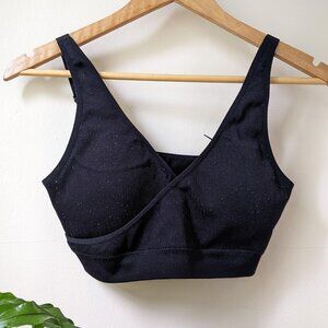 Kindred Bravely | Sublime® Adjustable Crossover Nursing & Lounge Bra Black Sz L